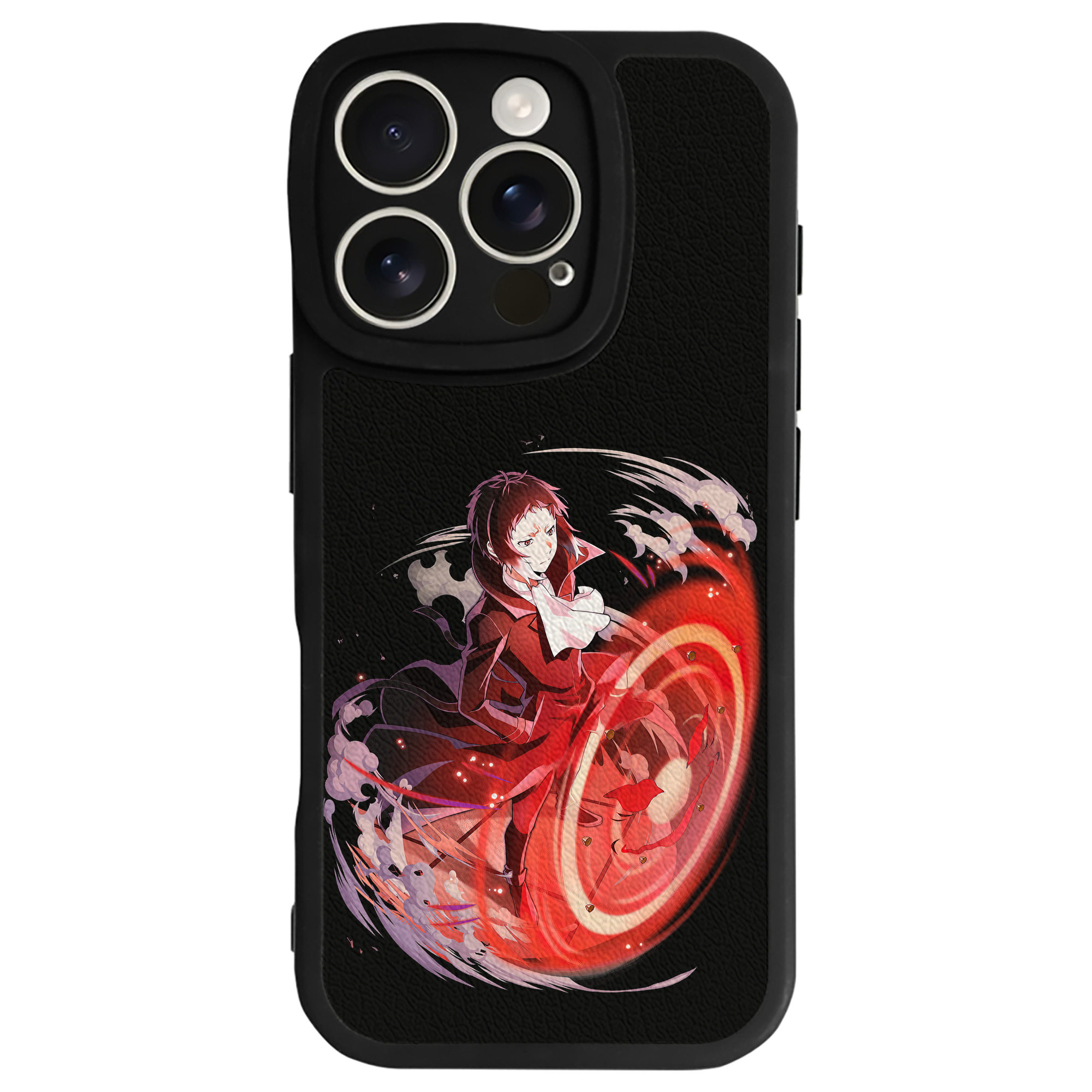（画像用） 文豪ストレイドッグス Bungo Stray Dogs 【iPhone 16シリーズ対応】シリコンスマホケース（レザー調） 材質：シリコン